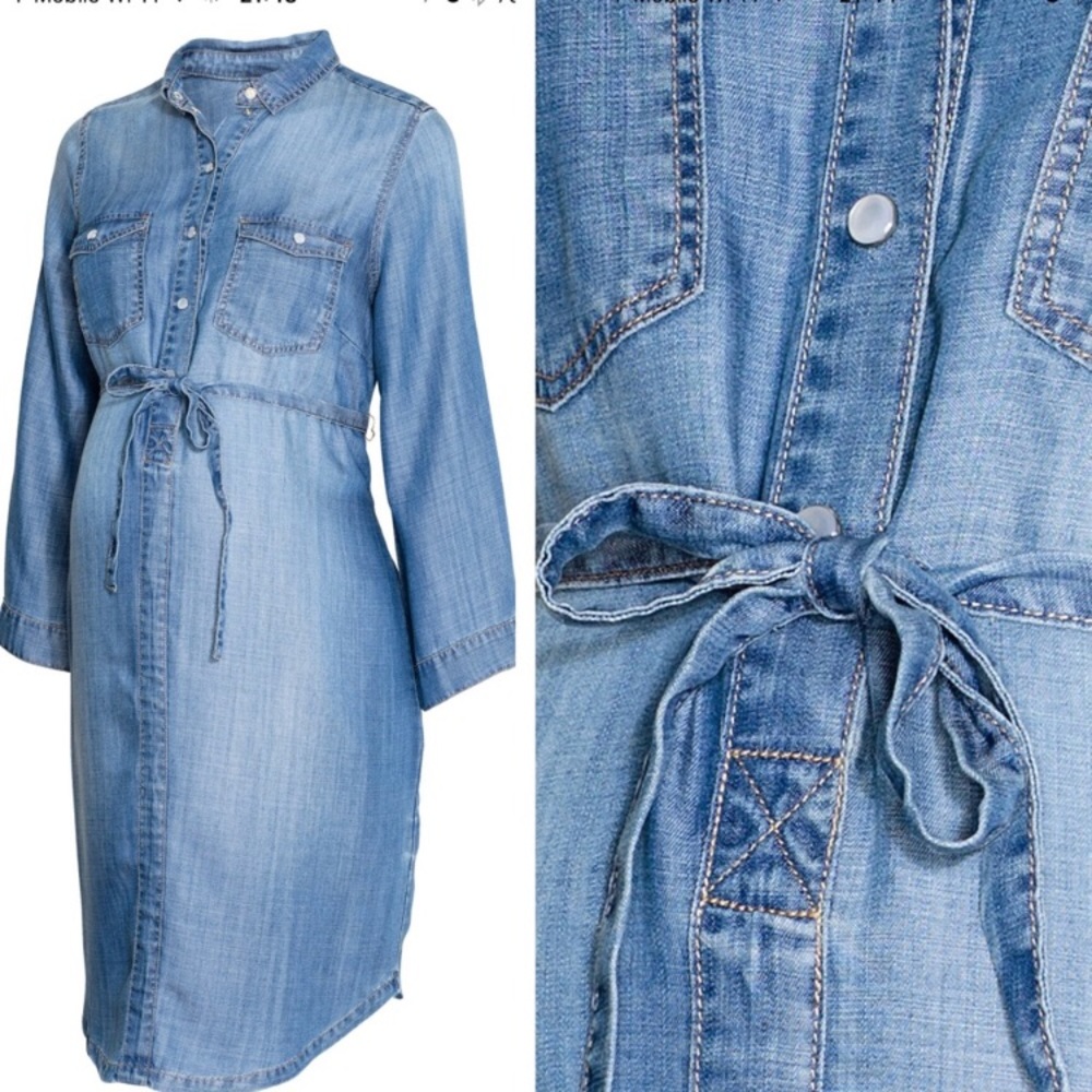 H&M’s maternity jean dress
